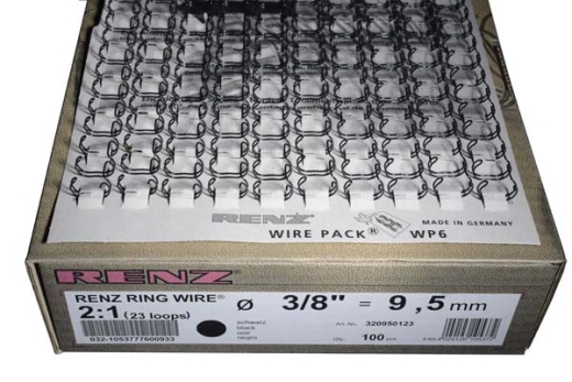 RingWire 2:1 12,7mm = 1/2" WEISS 23 Ringe